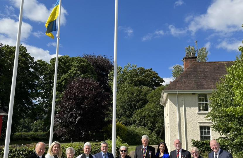 Dignitaries at the Armed Forces Day service.