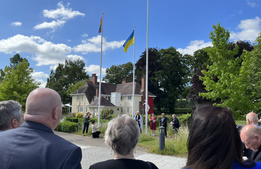 Armed Forces Day service at Monmouthshire County Council's HQ.