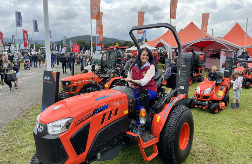 Natasha Asghar MS at Royal Welsh Show.