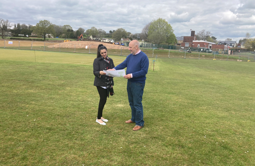 Picture shows Natasha Asghar MS with Club Secretary John Parfitt. 