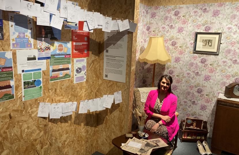 Natasha Asghar at the Our Place, Celebrating Blaenau Gwent Exhibition