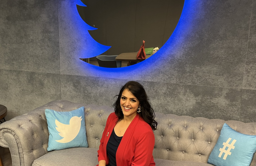 Natasha at Twitter's HQ