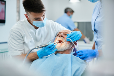 Dentist at work 