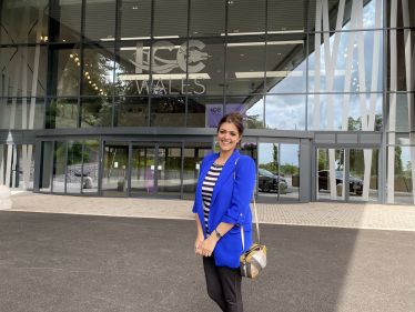 Natasha Asghar MS outside the ICC.