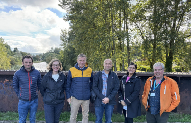 Natasha Asghar MS at the proposed Usk Trail site.