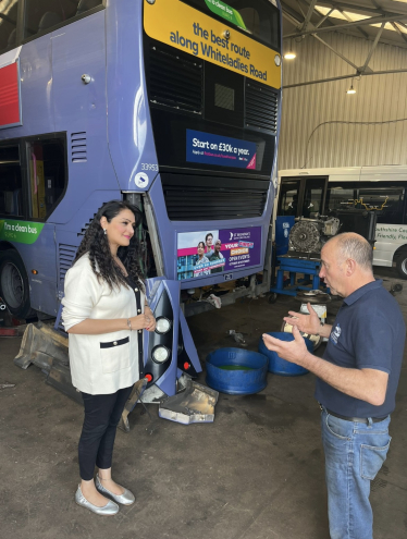 Natasha at Bulwark Bus and Coach Engineering Ltd