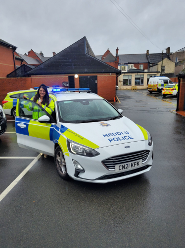 Natasha Asghar on ride along with Gwent Police.